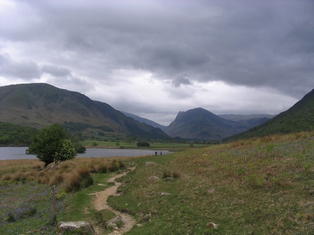 The path around Crummock Water