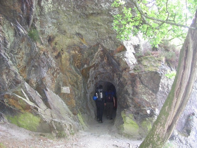 The tunnel on the shore of lake Buttermere