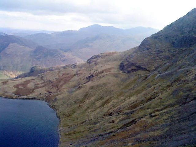south-west from Pavey Ark - The Old Man Of Coniston