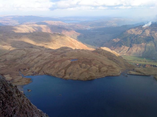 Top of Lake Windermere just visible