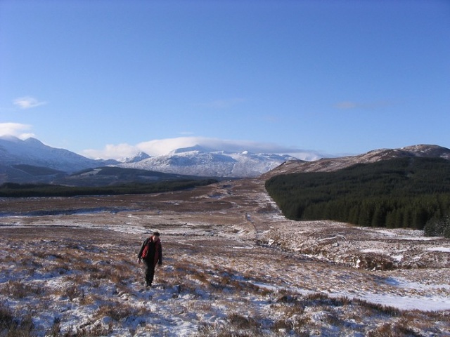 Heading up Beinn a Chaorainn