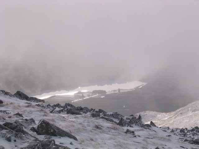Afternoon sun on the reservoir