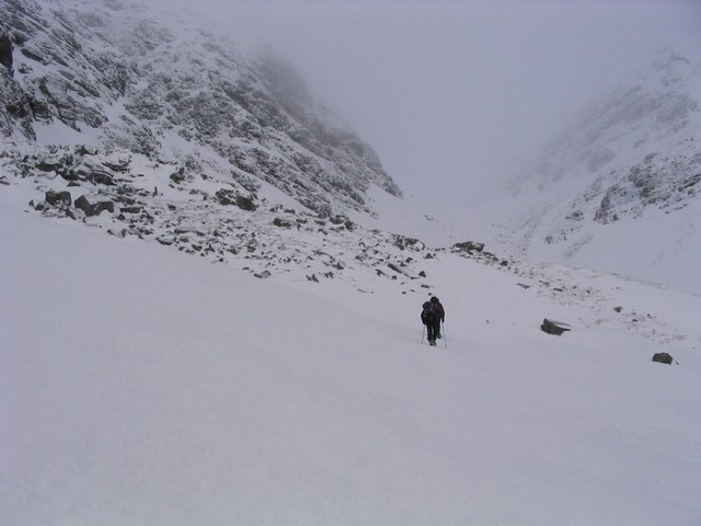 Steeper than it looks up to the col