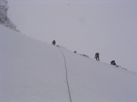 We didn't fancy it either, so dropped off towards the col