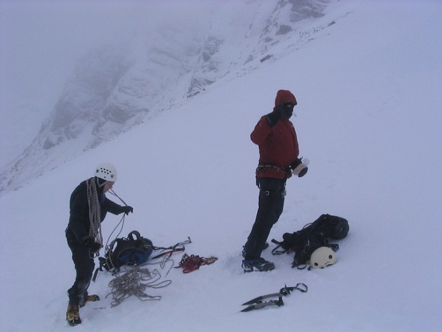 Dave and Richard near the col where we turned around