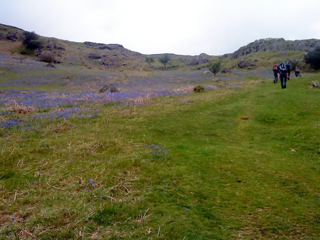 Walking up Moel Hebog from Beddgelert