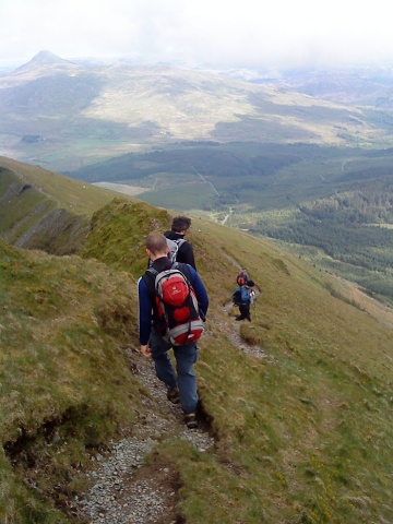 On the Nantlle Ridge heading towards Rhyd-Ddu