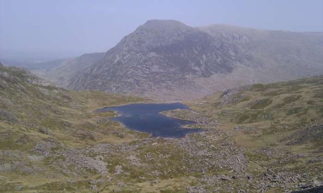 Llyn Bochlwyd on the approach to Chasm Route (Glyder Fach)